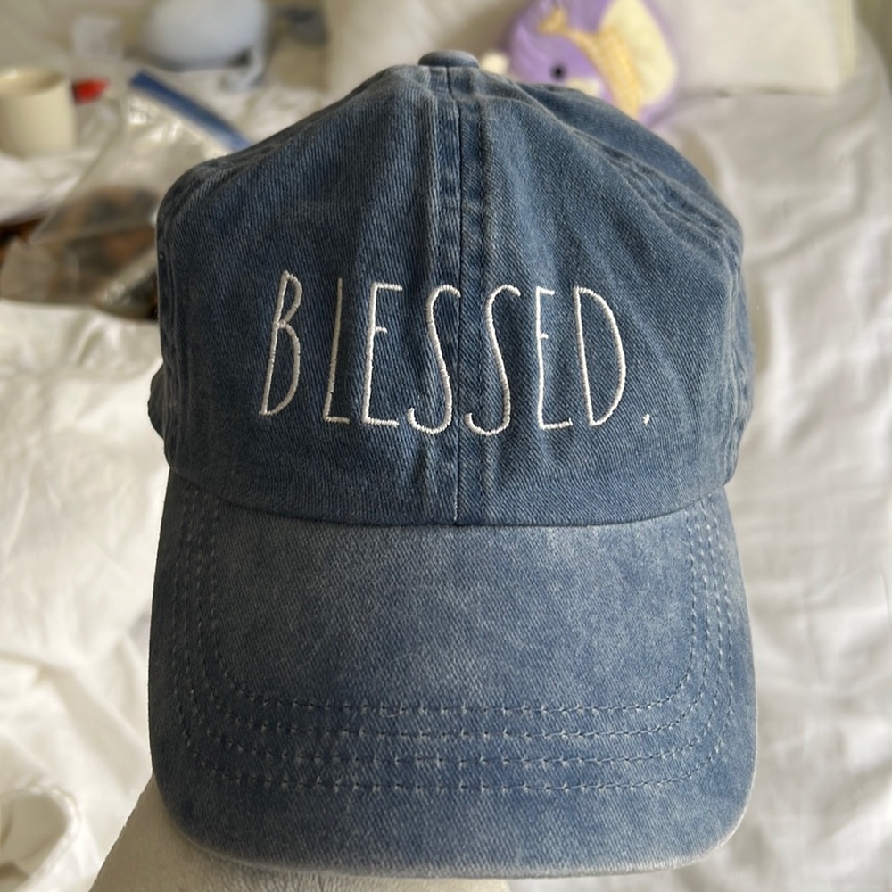 Rae Dunn, Blessed blue cap. NWT